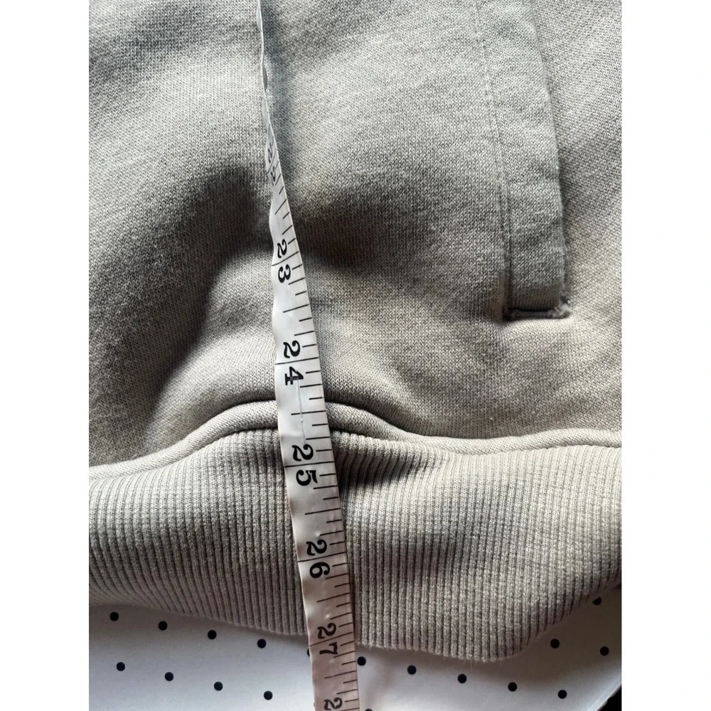 Kenneth Cole New York Mens XL Quarter Zip Sweatshirt Taupe Pullover Cotton Blend